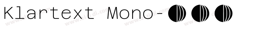 Klartext Mono字体转换